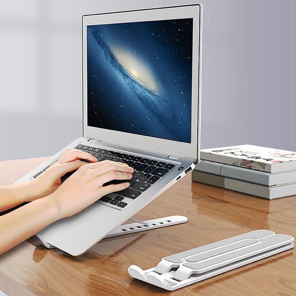 Portable Laptop Stand Foldable Height Adjustable Support Base Computer Cooling Stand Hollow Design Laptop Holder