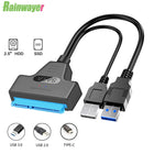 Usb Sata Cable Sata 3 To Usb 3.0 Adapter Computer Cables Connectors Usb Sata Adapter Cable Support 2.5 Inches Ssd Hdd Hard Drive